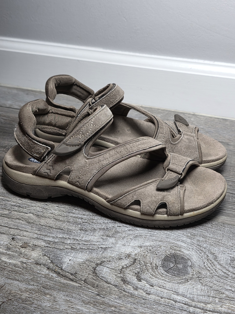 Dr. Scholl's Women's Adelle Ankle Strap Leather Upper Sandals Sz 8.5